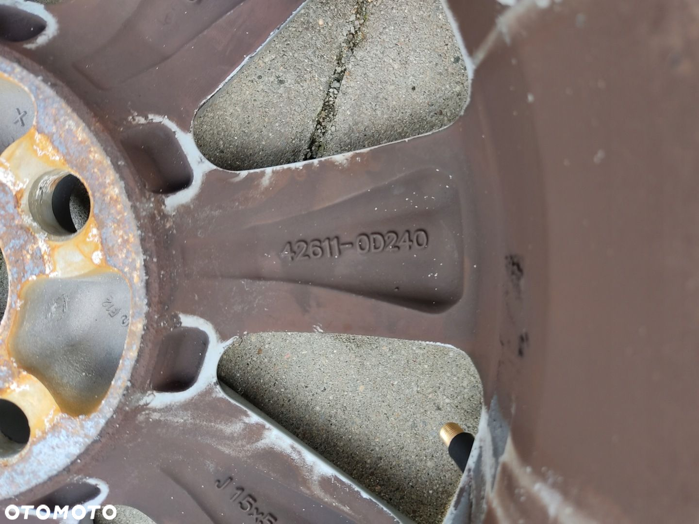 FELGA ALUMINIOWA ALUFELGA 15 TOYOTA YARIS II 4x100 5.5J 42611-0D240 - 4