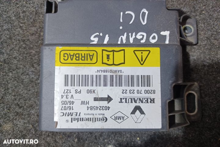 Calculator airbag 8200702322 Dacia Logan 1 [2004 - 2008] Sedan 1.4 MT - 4