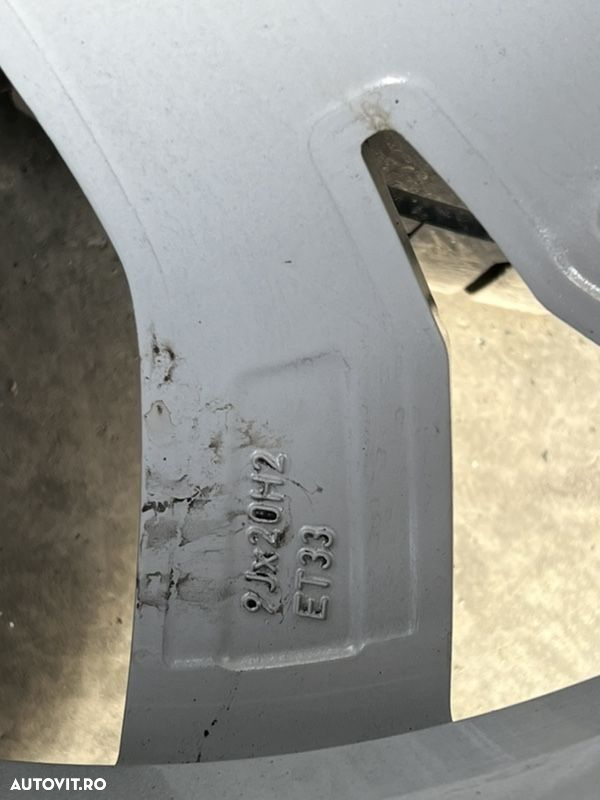 vând set jante originale de Volkswagen Touareg pe 20” cu anvelope de vară - 8