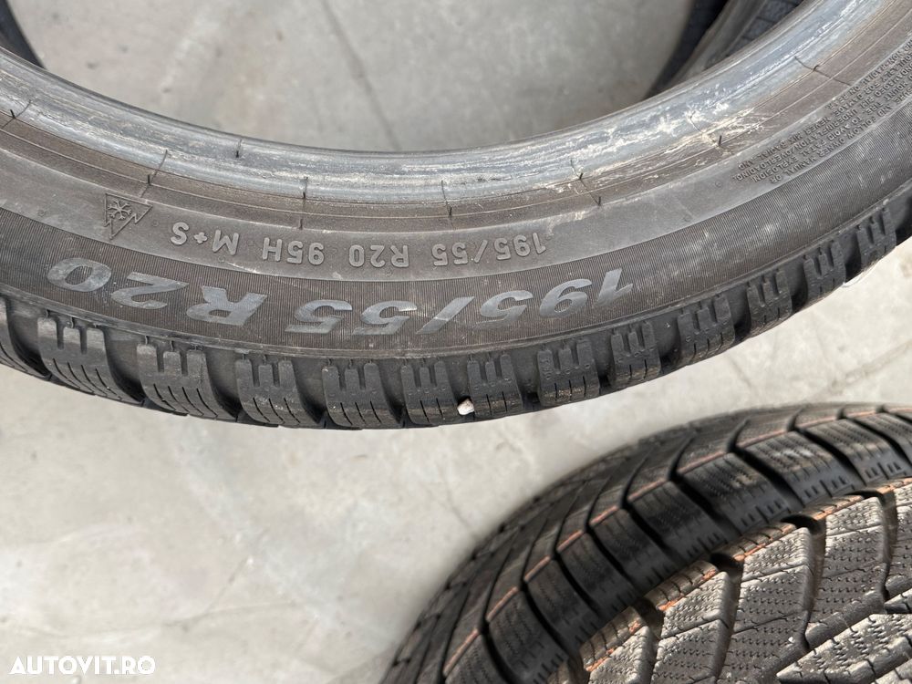 Vând 2 anvelope 195/55/20 Pirelli de iarnă ca noi - 5