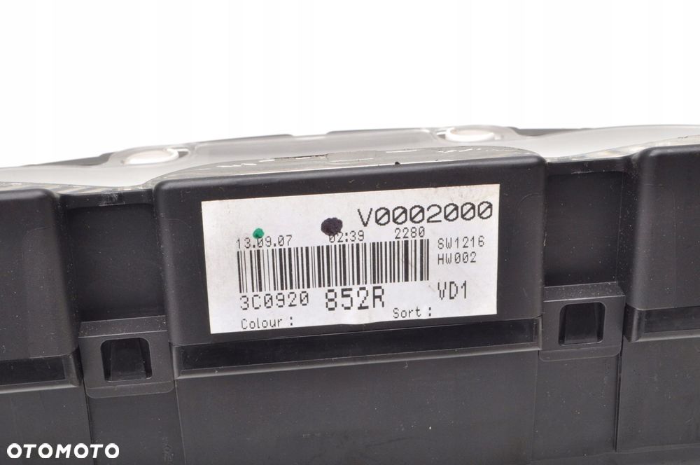 VOLKSWAGEN PASSAT B6 2.0 TDI 16V 140KM LICZNIK ZEGARY 3C0920852R EUROPA - 7