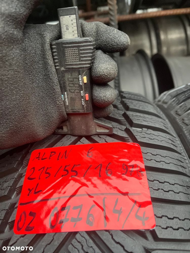 215 55 16 Michelin Alpin 6 ( 97 H XL ) 4szt opony zimowe jak nowe - 7