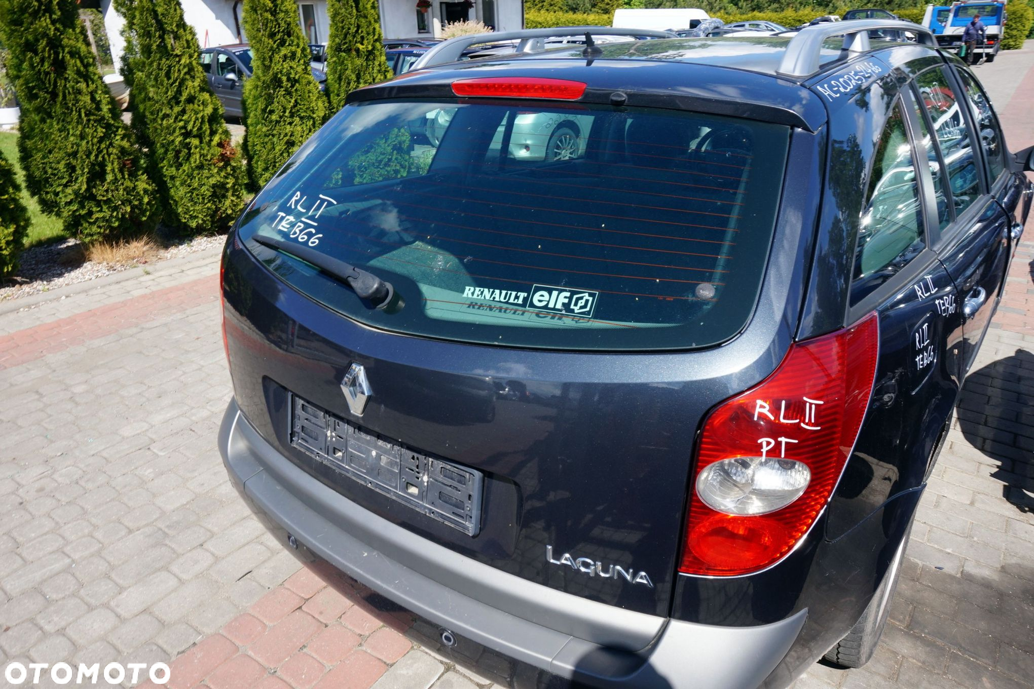 KLAPA BAGAŻNIKA TYLNA LAGUNA II PH1 KOMBI TEB66  SZARY RENAULT 2001-2005 - 3