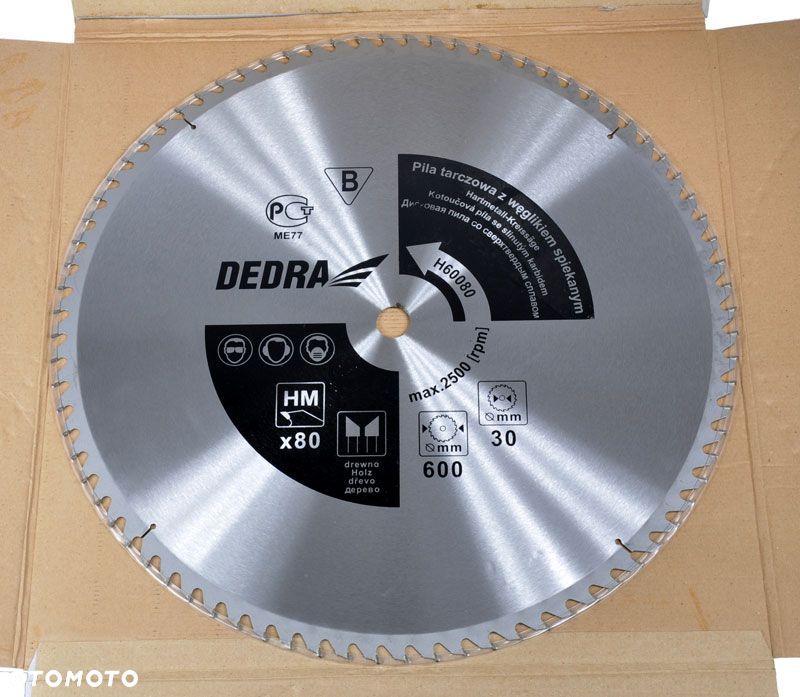 Piła tarczowa do drewna 100z śr.400x30mm dedra H400100 - 10