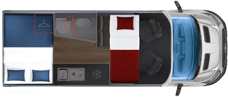 Giottiline GIOTTIVAN 60FT RAPIDO gr. Ford Transit MARKIZA SOLAR 300W KAMERA COFANIA RADIO 2DIN TRUMA DIESEL 4 OSOBOWY - 6