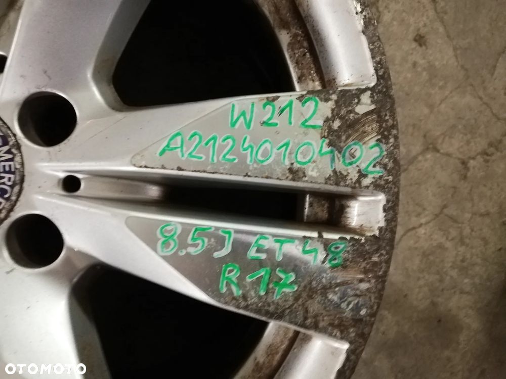 MERCEDES E-Klasa W212 W 212 felga aluminiowa 8,5Jx17H2 A2124010402 ET48 - 6