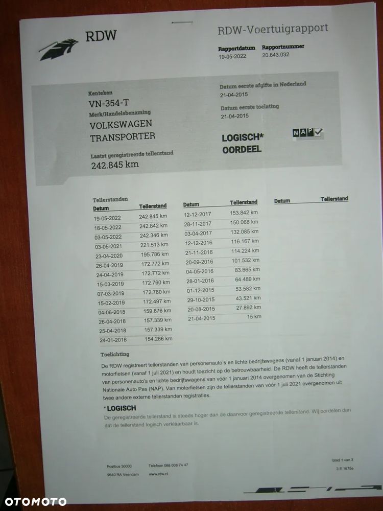 Volkswagen Transporter T5 LONG Chłodnia Konvekta 0*C - 25