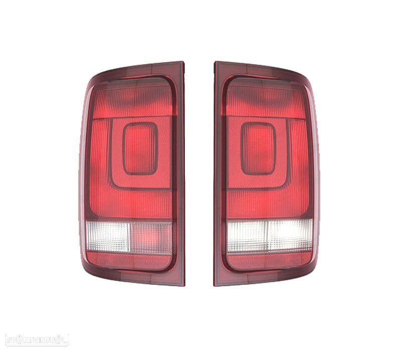 FAROLINS VOLKSWAGEN VW AMAROK 13-19 BRANCO FUMADO VERMELHA - 1