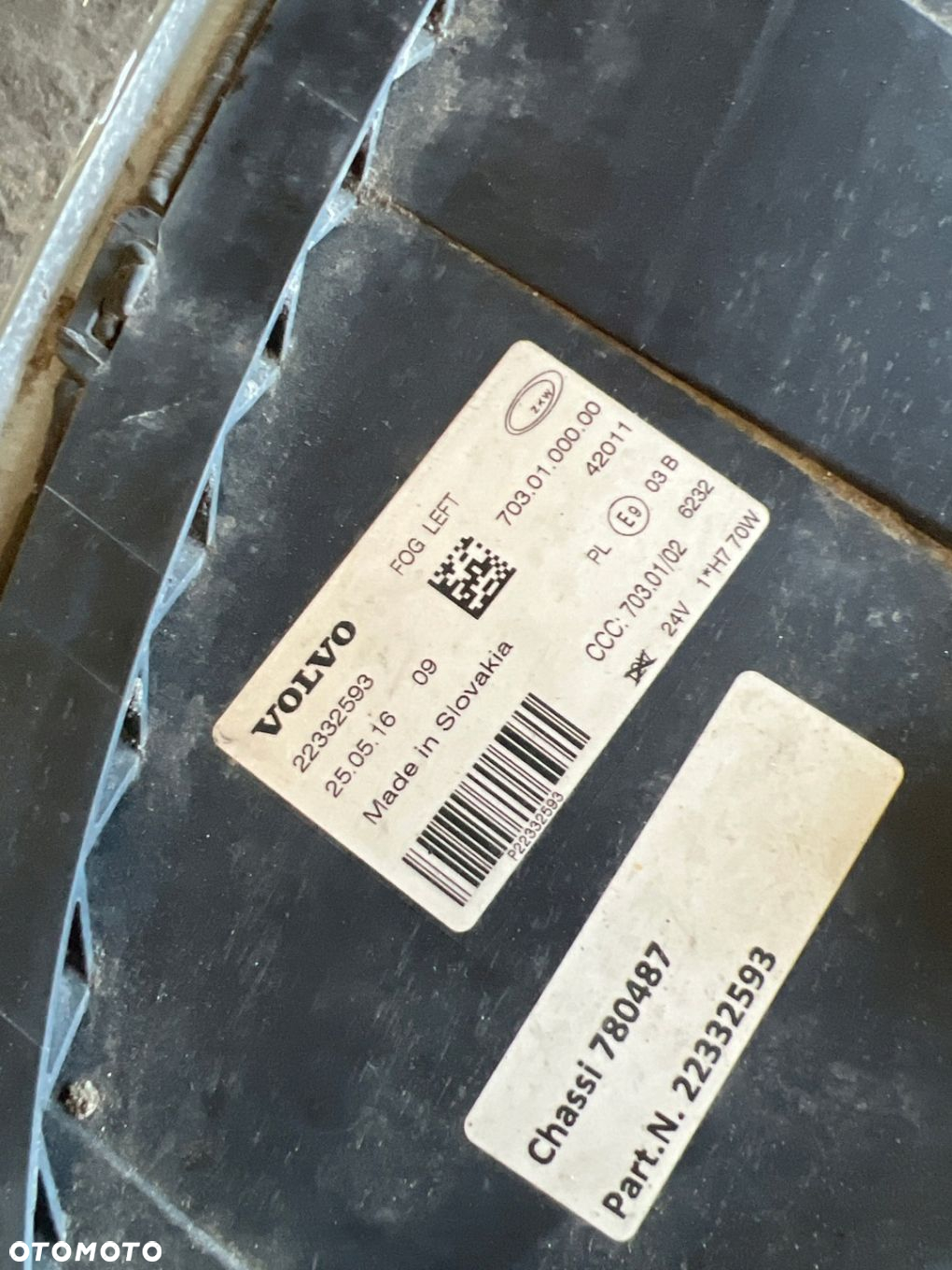 Volvo Euro 6 FH4 lewy halogen - 2