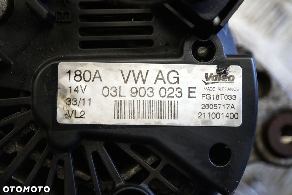 ALTERNATOR PASSAT B6 2.0 TDI 03L903023E 180A VOLKSWAGEN 2005-2010 - 5
