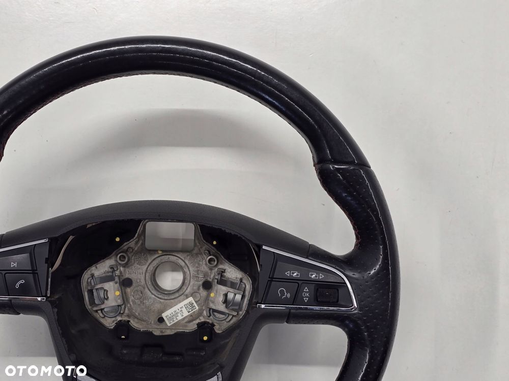 SEAT LEON III FR 15R KIEROWNICA SKÓRZANA MULTIFUNKCJA 5F0419091R - 3