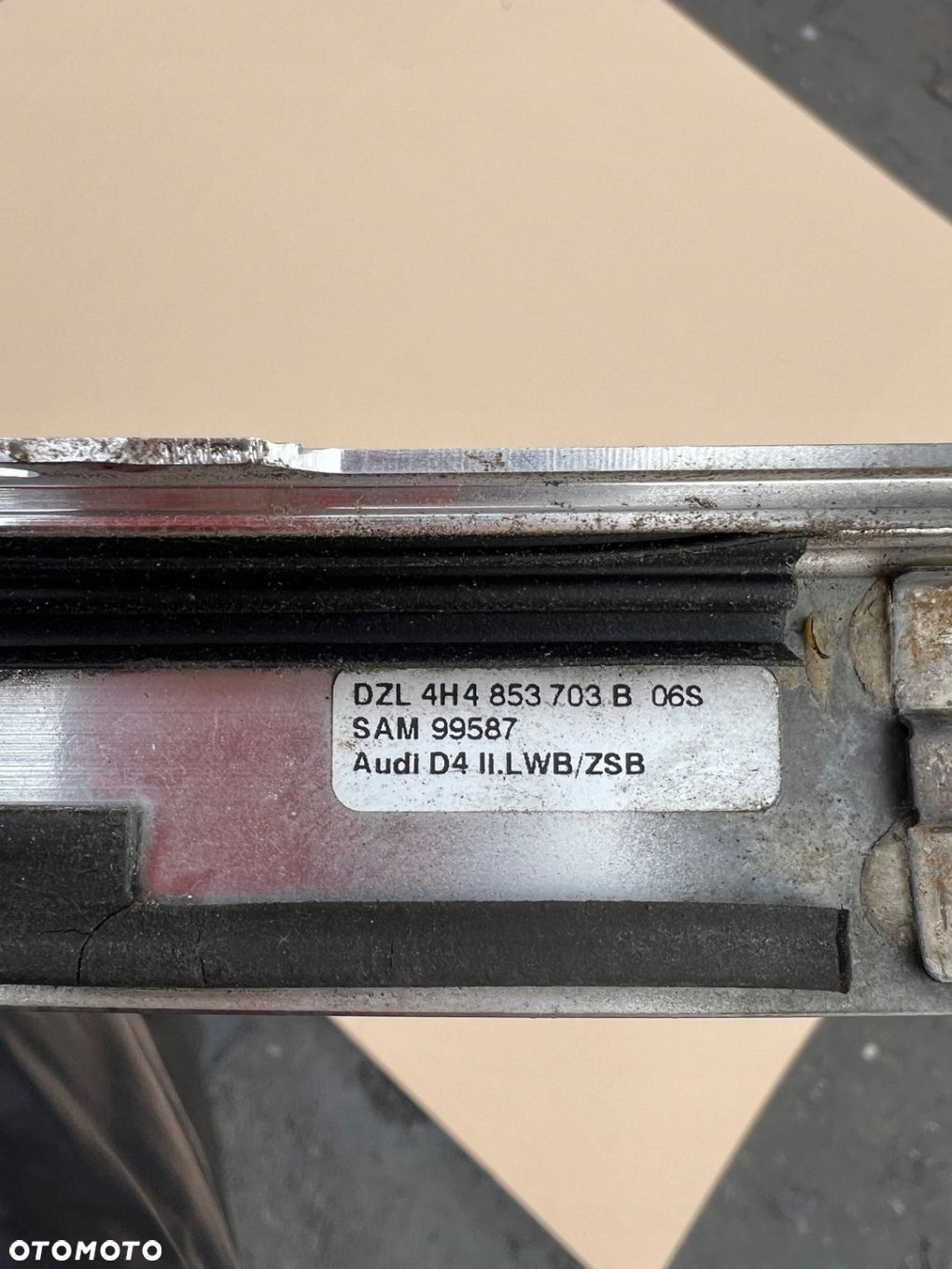 AUDI A8 D4 LONG LISTWA DACHOWA CHROM LEWA 4H4853703B - 9