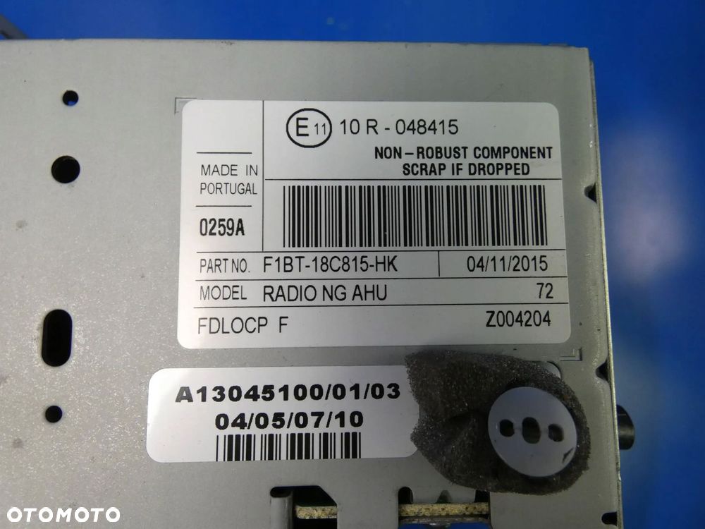 Ford Transit CONNECT MK2 TOURNEO FOCUS RADIO FABRYCZNE CZYTNIK - 2