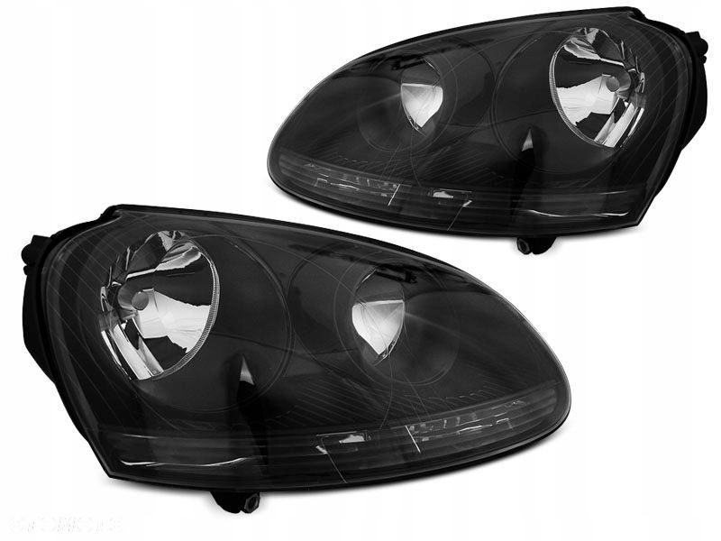 Lampy Reflektory Vw Golf V 5 2003-09 Black - 1