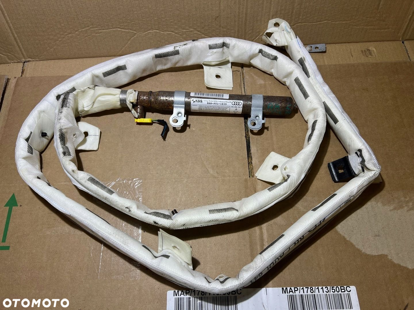 AUDI A8 D4 LONG KURTYNA PRAWA AIRBAG PRAWY 4H4880742D - 3