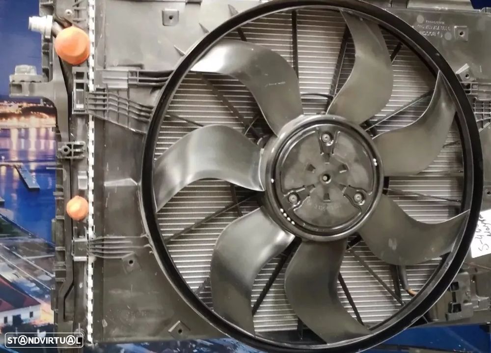 Conjunto Radiadores com Ventoinha ORIGINAL para Mercedes W222 S400 S500 Gasolina 2013+