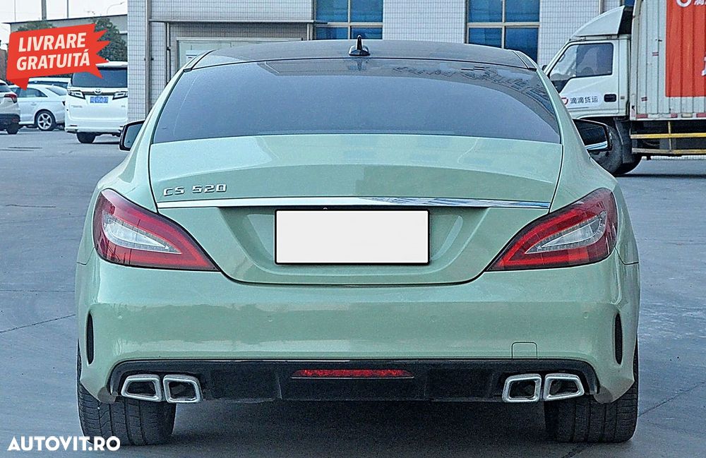 Difuzor cu Evacuare Dubla Mercedes CLS Sedan W218 (2011-2017) pentru bara AMG Spor- livrare gratuita - 10