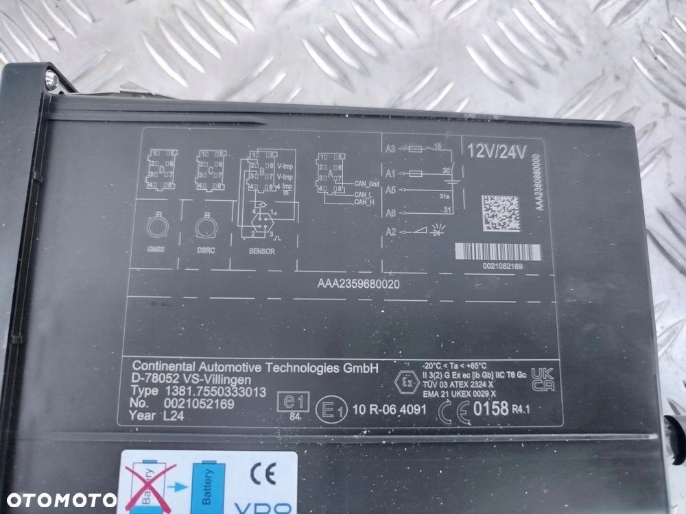 TACHOGRAF VDO DAF KOMPLETNY NOWY TYP AAA235990020 - 6