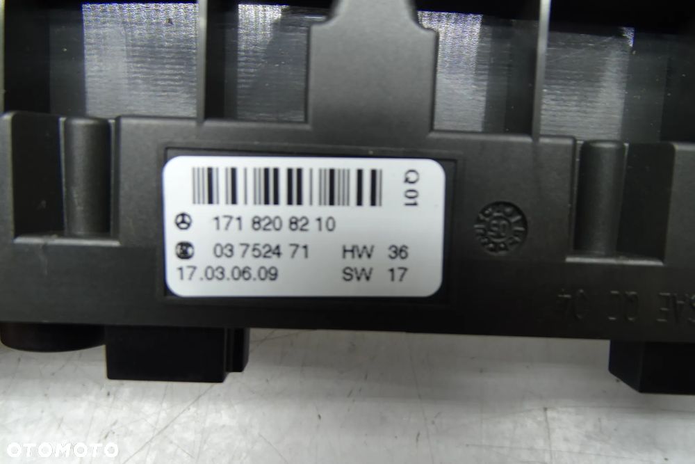Mercedes SLK R171 Panel sterowania przełączników ESP Awaryjne 1718208210 - 4