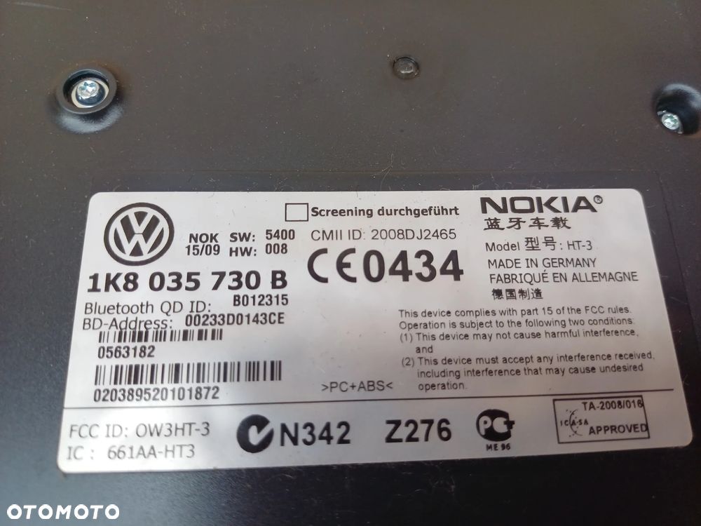 Moduł bluetooth 1K8035730B Golf V passat B6 Golf VI - 2