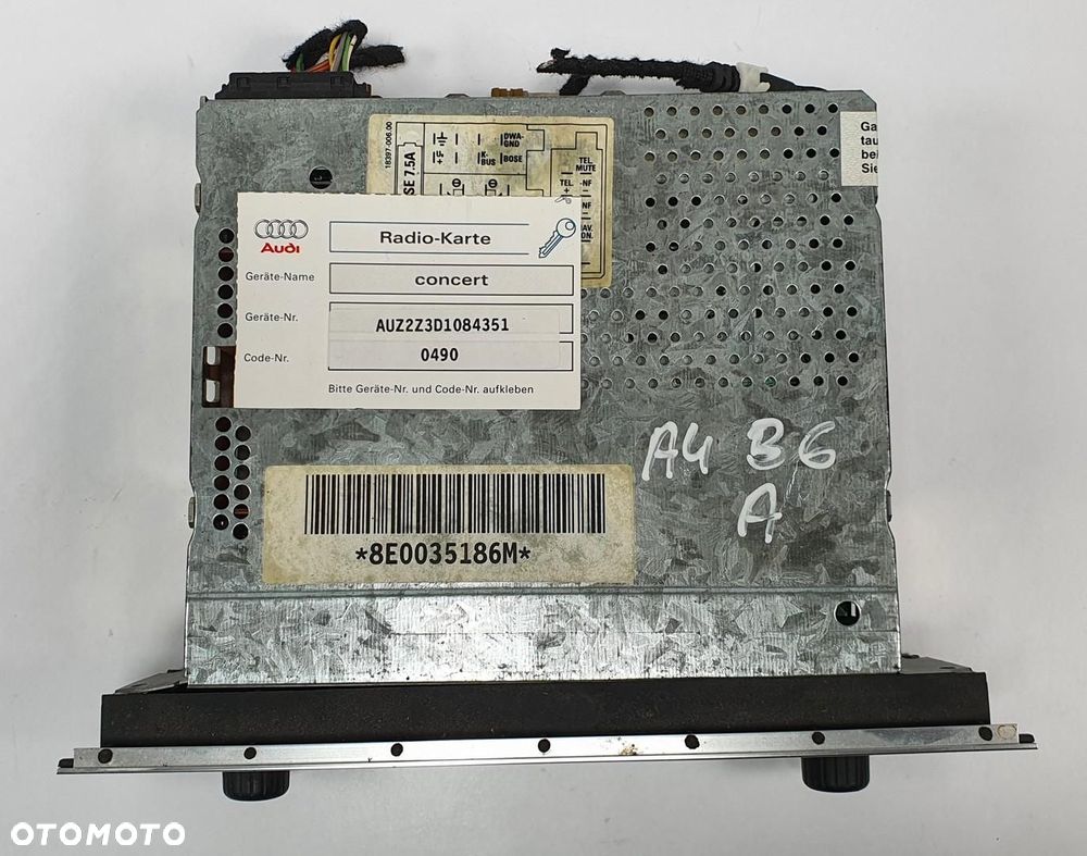 RADIO CD CONCERT AUDI A4 B6 8E0035186M - 2