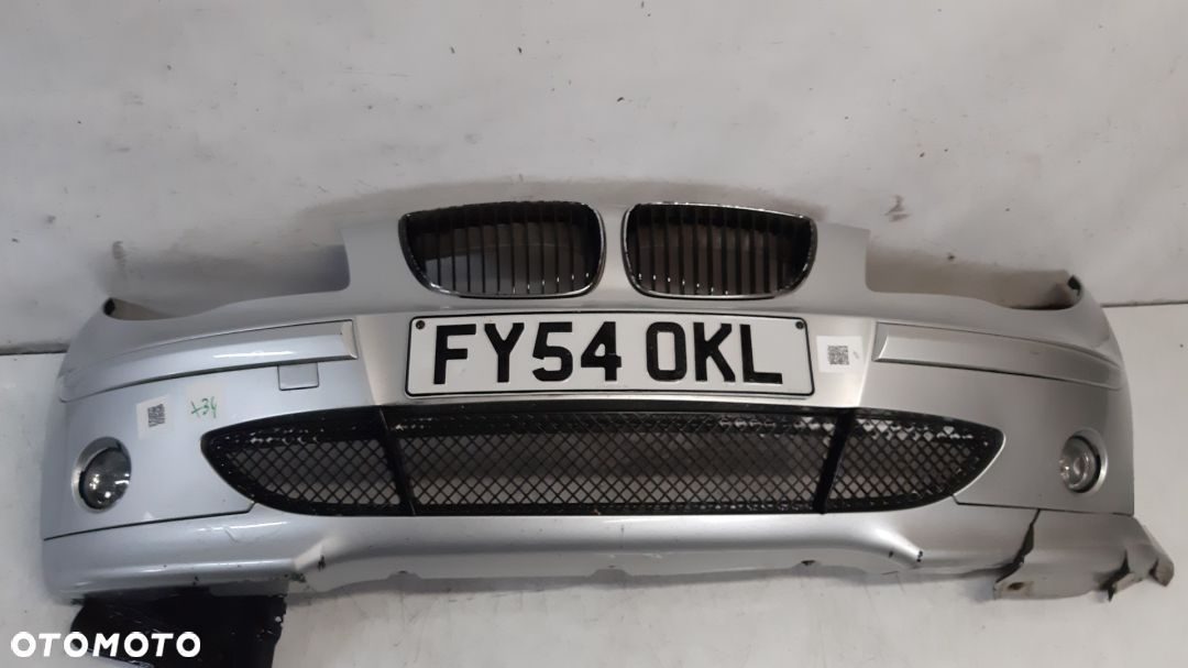 + ZDERZAK PRZÓD PRZEDNI DO BMW 1 I E87 TITANSILBER SREBRNY HALOGENY USZKODZONY ! - 1