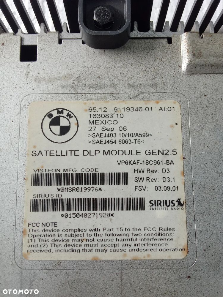 Bmw E65  radio satelitarne 9119346 - 3