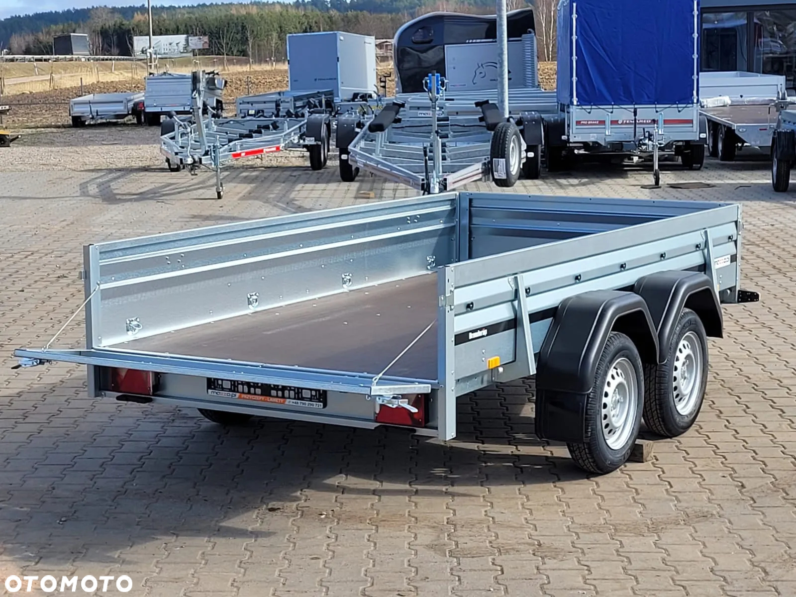Brenderup Dostawa przyczepa 2-osiowa 304x153x40cm DMC750kg WYSOKA WZMOCNIONA BURTA - 13