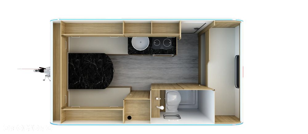 Niewiadów LAZUR 4 Dostępna od ręki! Łóżko piętrowe! WC Prysznic DMC1000kg - 12