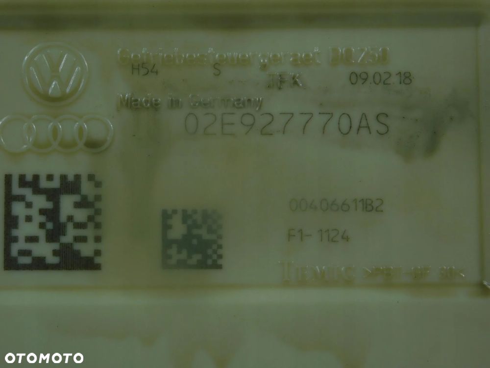 02E927770AS Mechatronika sterownik moduł skrzyni biegów DSG AUDI SEAT VOLKSWAGEN - 6