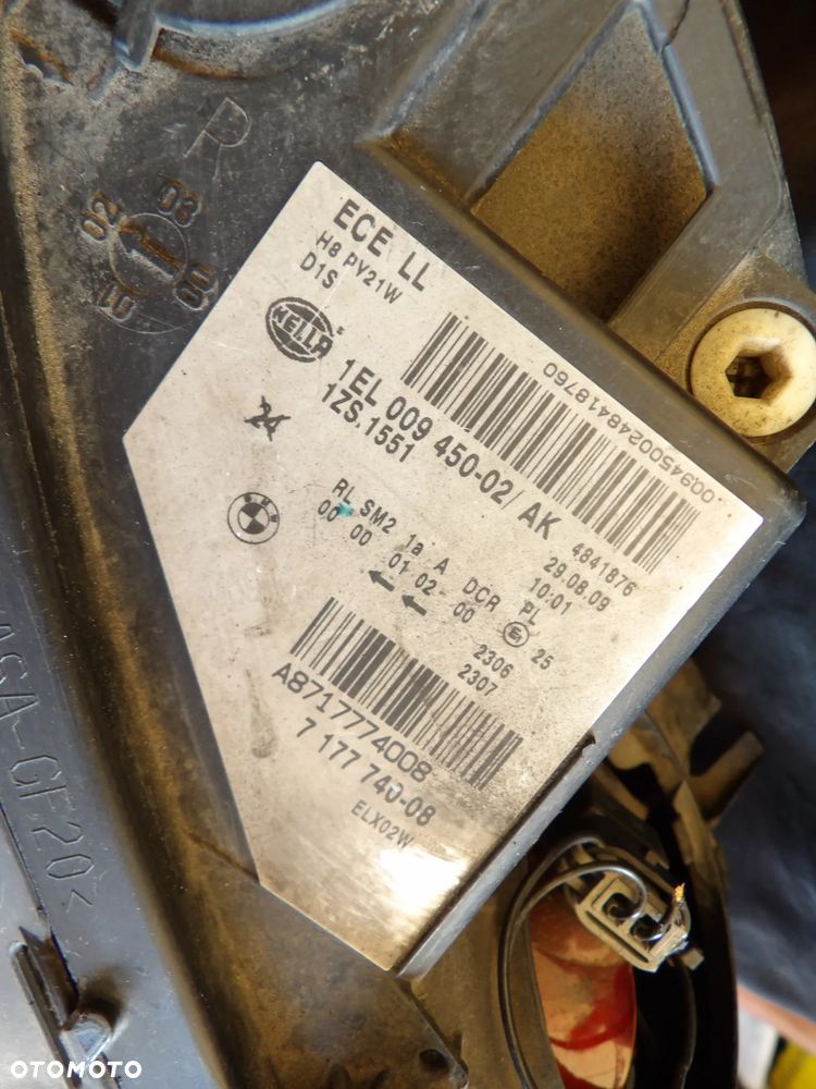 BMW - E60 - LIFT - KLEJONA - XENON - PRAWA LAMPA PRZEDNIA - EUROPA - 7177740 - 11