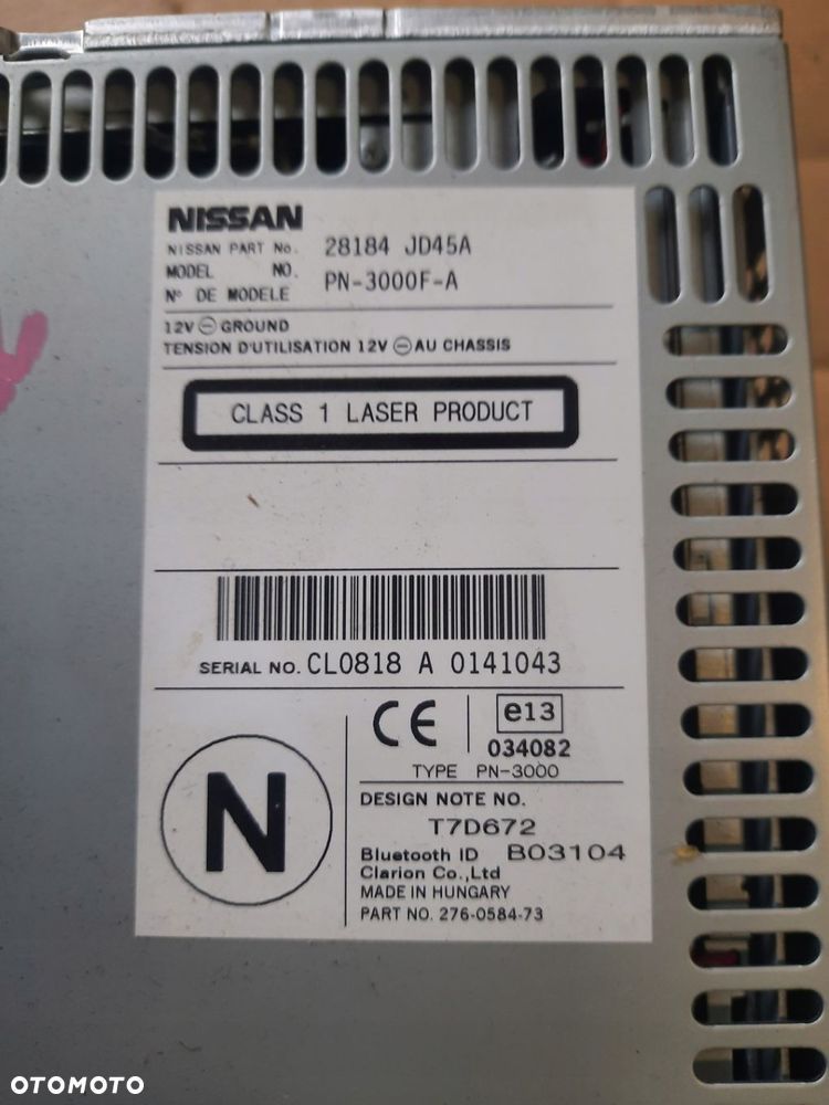 RADIO RADIOODTWARZACZ CD NISSAN QASHQAI J10 LIFT - 3