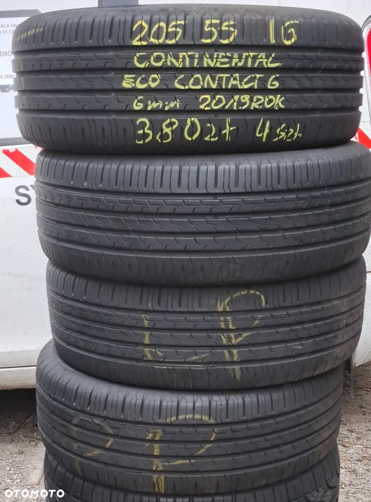 205/55/16 continental eco6 6mm 2019 rok 4szt