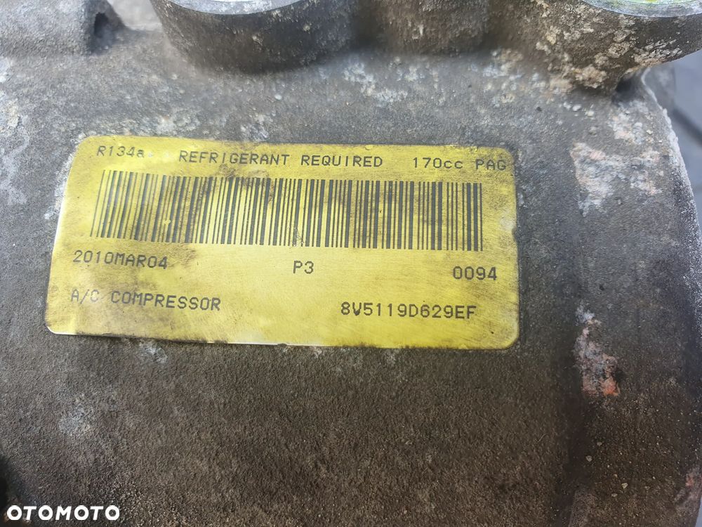 FORD FIESTA MK7 SPRĘŻARKA KOMPRESOR KLIMATYZACJI ORYGINALNY 8V5119D629EF - 3