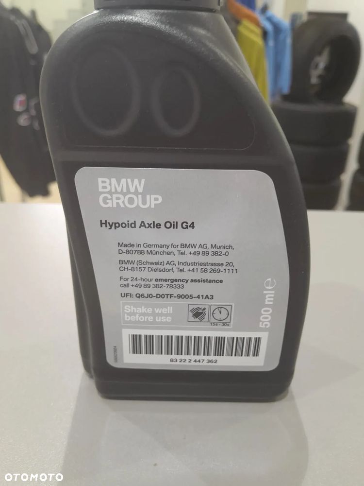Olej przekładniowy mostu Hypoid Axle G2, 500 ml BMW (nr 83222447362) - 1