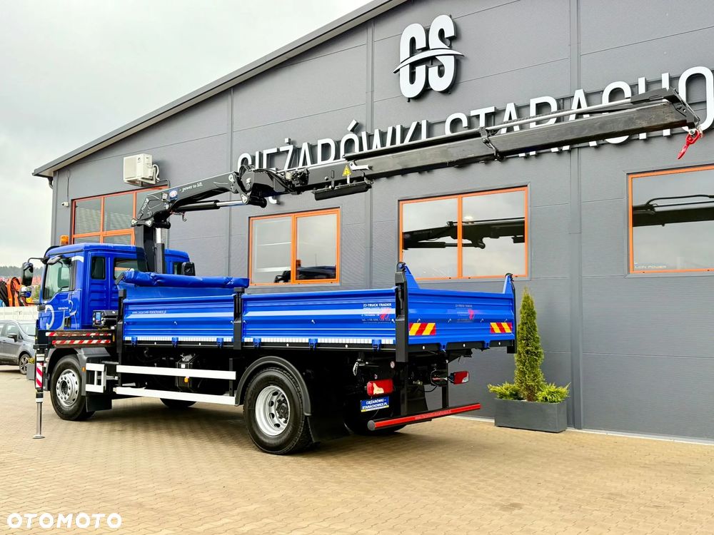 MAN TGM TGL TGS 18.250 // wywrotka 3-S + HDS HMF 1420 - K2 // budowlanka // energetyka //żuraw dzwig kran crane // Świeżo sprowadzony - 11
