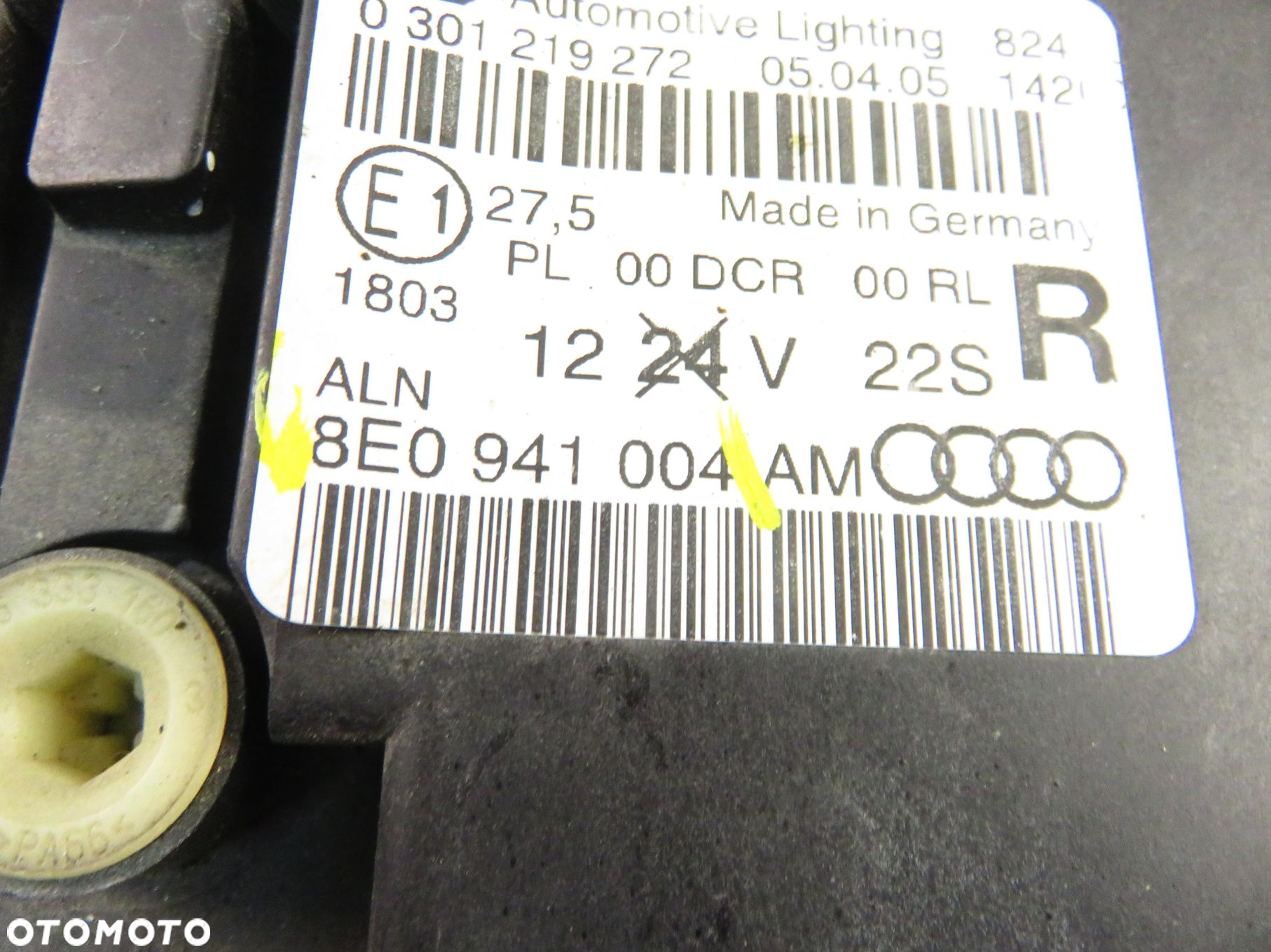 LAMPA PRAWA PRZEDNIA AUDI A4 B7  XENON 8E0941004AM - 8
