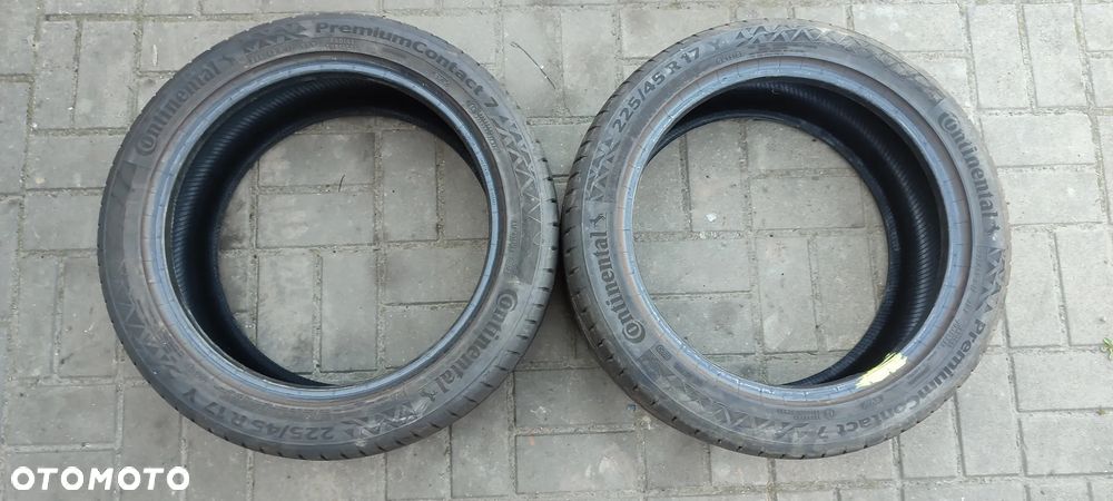 OPONY 225/45R17 Y CONTINENTAL PREMIUM CONTACT 7 (EV) (0923) 7mm ZDARTA STOPA 2 SZTUKI PARA - 2