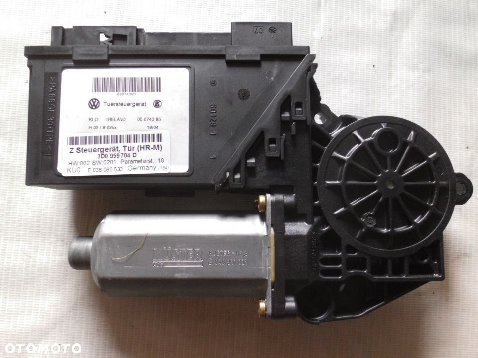 SILNICZEK SZYBY PRAWY TYLNY TYŁ PHAETON 3D0959704D - 1