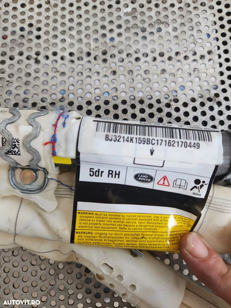 Airbag Lateral Cortine Cortina Stanga Dreapta Range Rover Evoque An 2012-2013-2014-2015-2016-2017-2 - 4