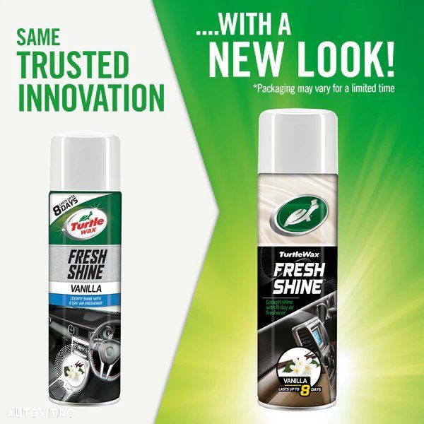 Spray curatare bord Turtle Wax Cockpit Fresh Shine Vanilla 500ml pt. elemente plastic, cu parfum de lunga durata FG7740 GL - 3