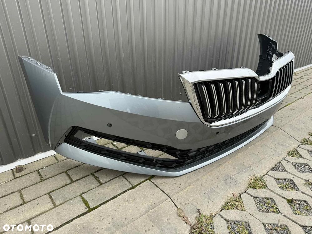 Skoda SuperB III Lift Zderzak Przód Przedni Kompletny Radar 4xPDC LF7M 19-23 - 6
