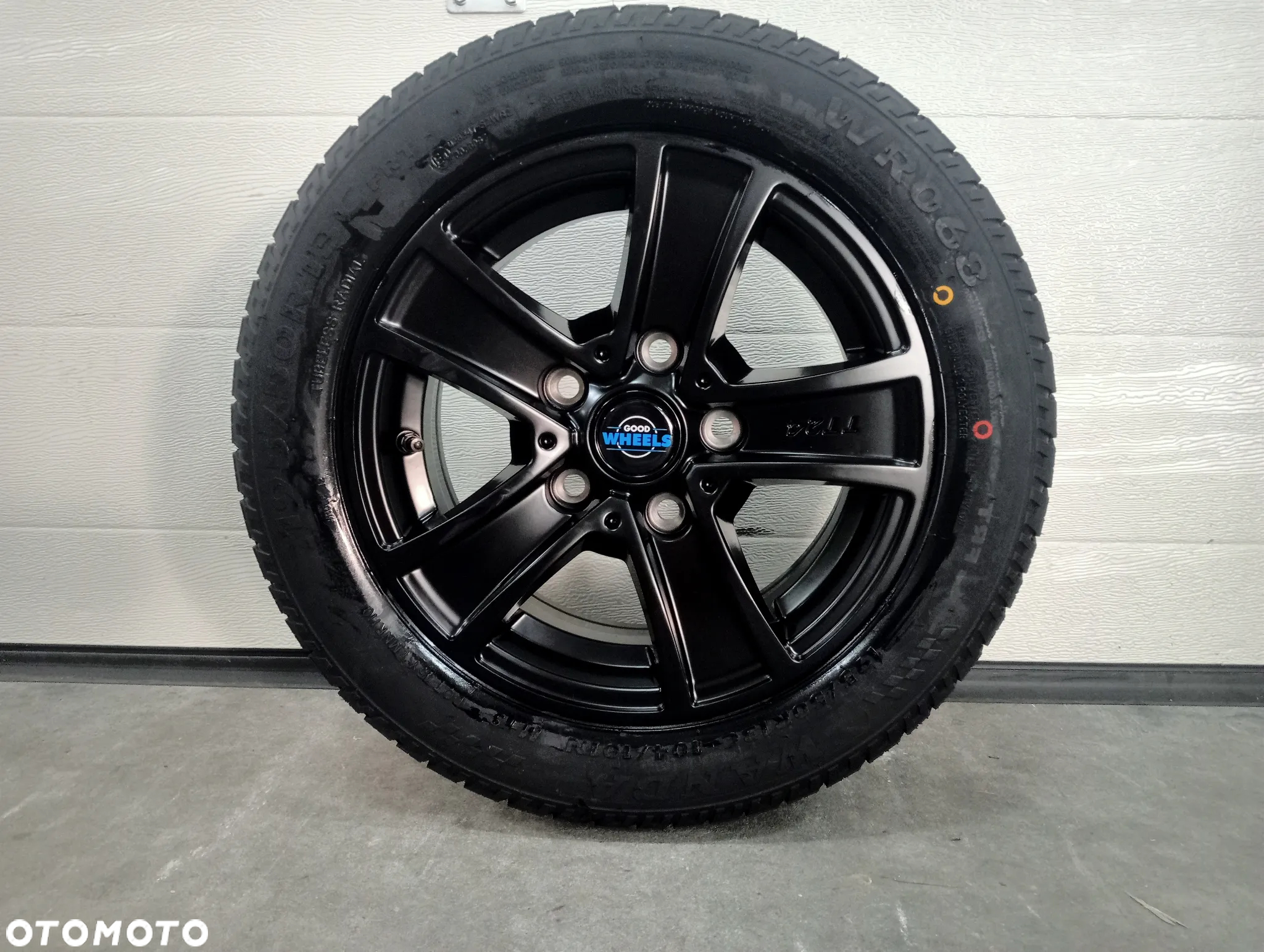 KOŁO 195/50 R13C WANDA 5x112 FELGA ALUMIOWA CZARNA MAT PRZYCZEPA OPONA - 2