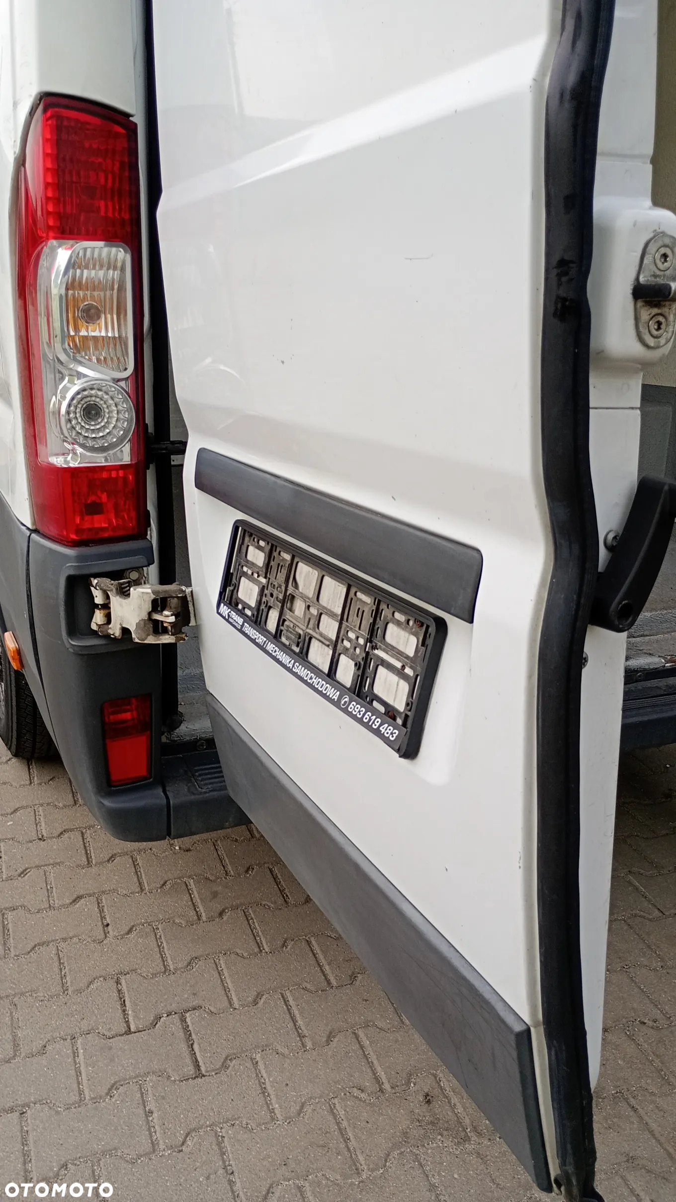 F.V Drzwi tylne wysokie uzbrojone KOMPLETNE Fiat DUCATO PEUGEOT BOXER FIAT DUCATO CITROEN JUMPER Zawiasy 270 stopni - 13
