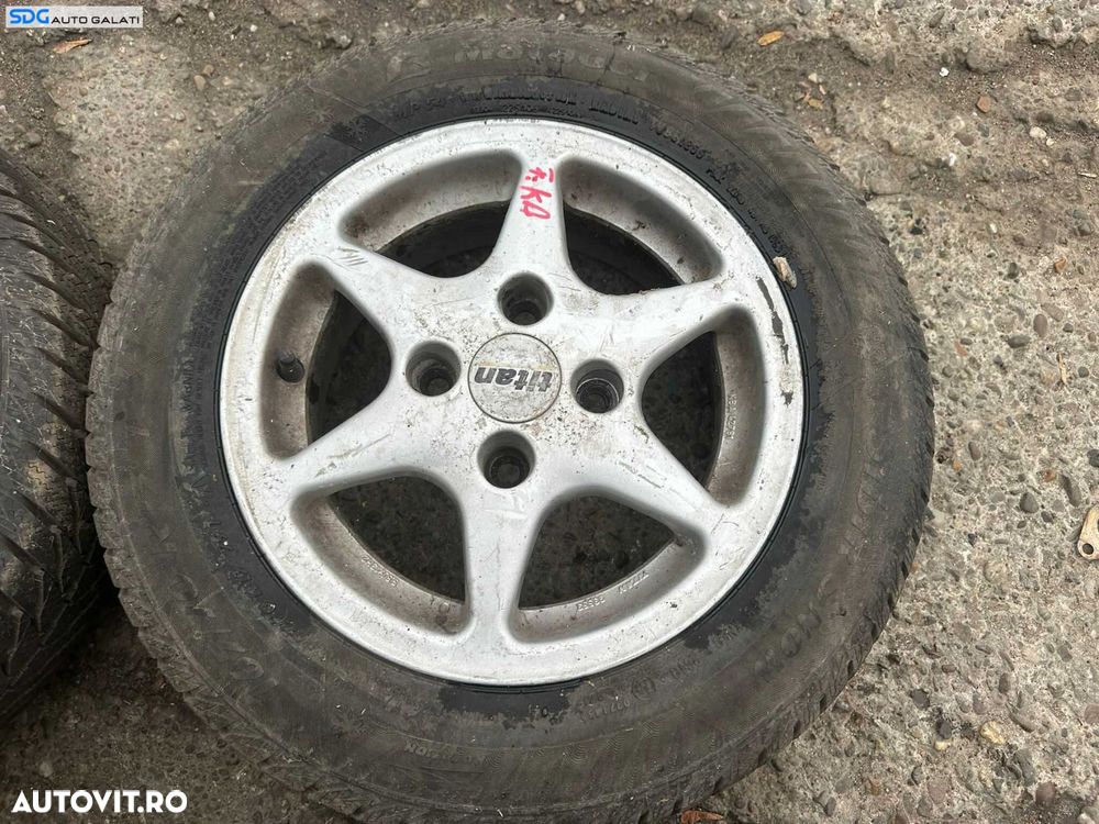 Set 4 Jante Roti Aliaj 165 70 R13 4x108 cu Cauciucuri Iarna Ford Ka 1996 - 2008 [X4129] - 5