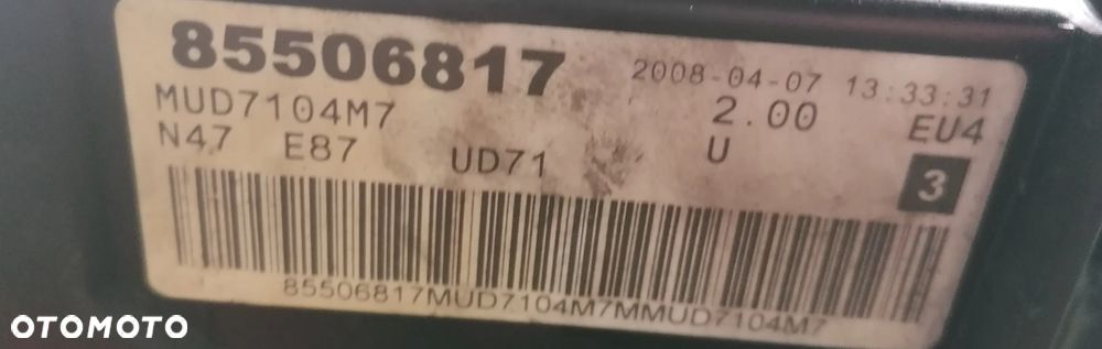 BMW 1 E87 E90 E91 10r 2.0 D SILNIK N47D20A goły - 3