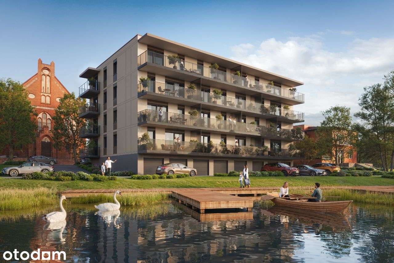 M08 APARTAMENTY Orla 3, Piętro, 44m2, 2 pok, Centrum, Widok na jezioro - Pełny obrazek: 3/25