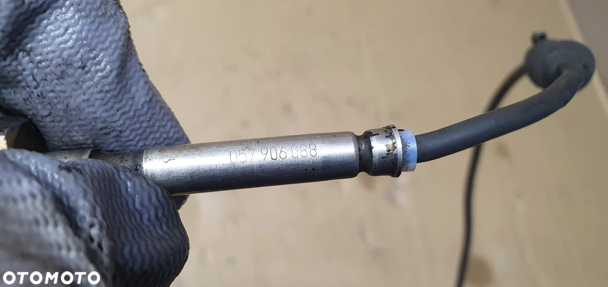 Czujnik temperatury spalin sonda Audi A8 D3 4.2 TDI 057906088 - 7