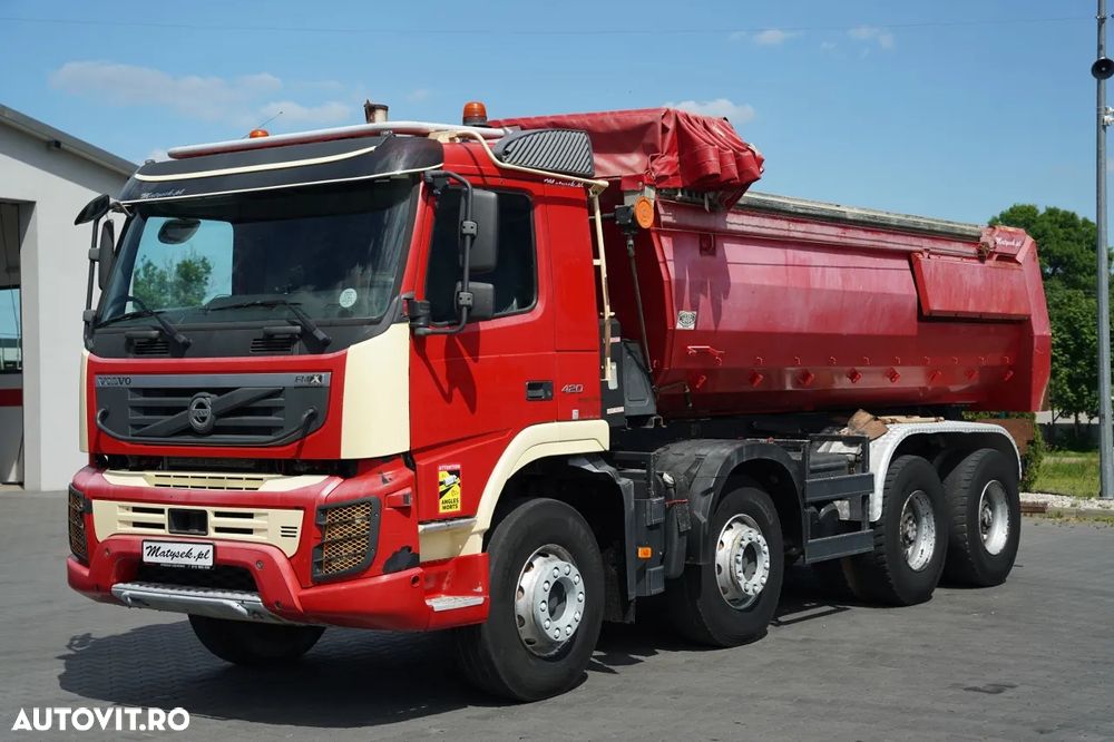 Volvo FMX 420 / 8x4 / BASCULATOR SPATE / CLAPETĂ HIDRAULICĂ / MANUALĂ / EURO 5 - 8