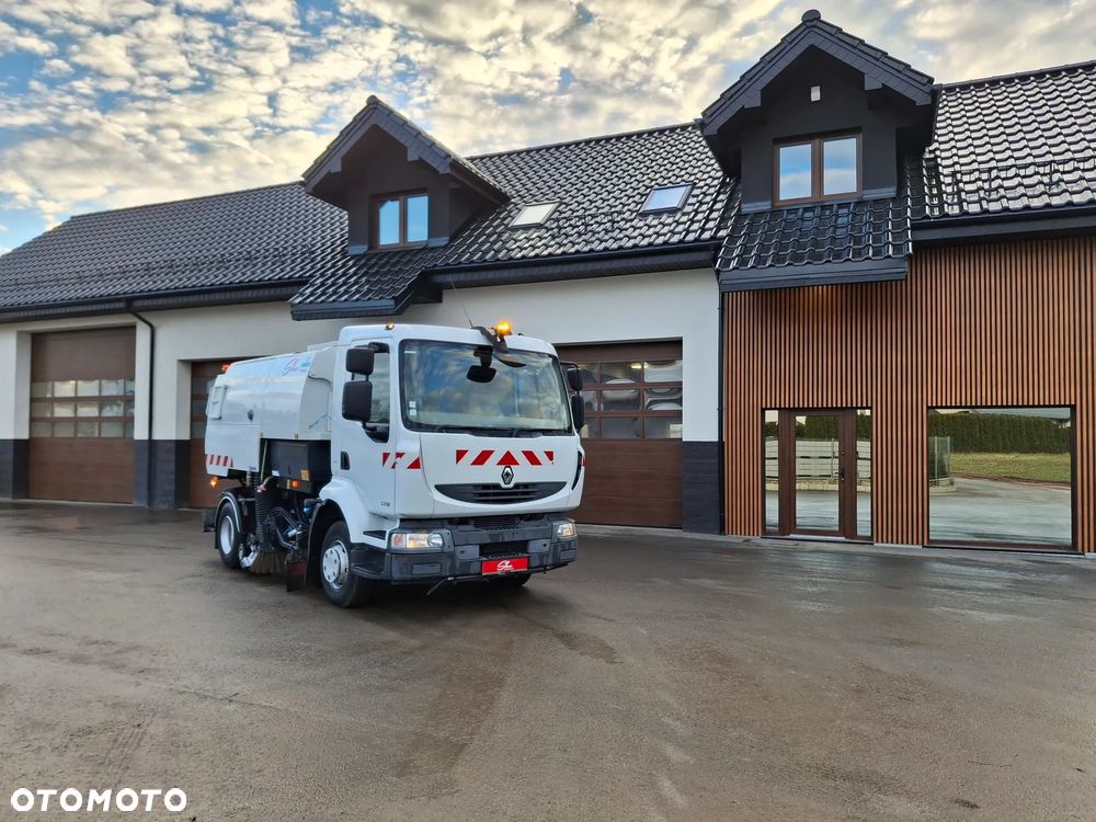 Renault Midlum 220 DXI Zamiatarka SEMAT Zoeller Johnston Szczotki L/R Obie Strony 2013r Napęd Hydrostat 113 tyś Kilometrów - 1